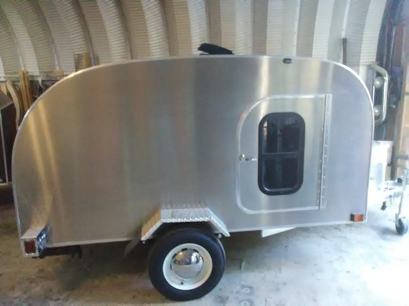 Small metal camper